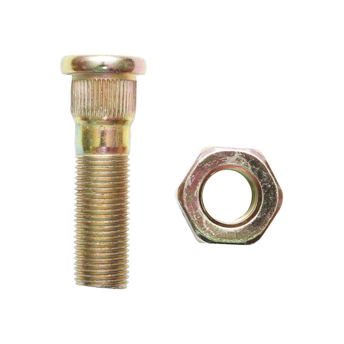 Prigioniero con dado ruota posteriore per Massey Ferguson , Case IH  e Ford  Codici OEM: 881162M2, 881162M1, 957E1120, 81815912, C5NN1120F, 3047575R2, 3047575R3, 81717274