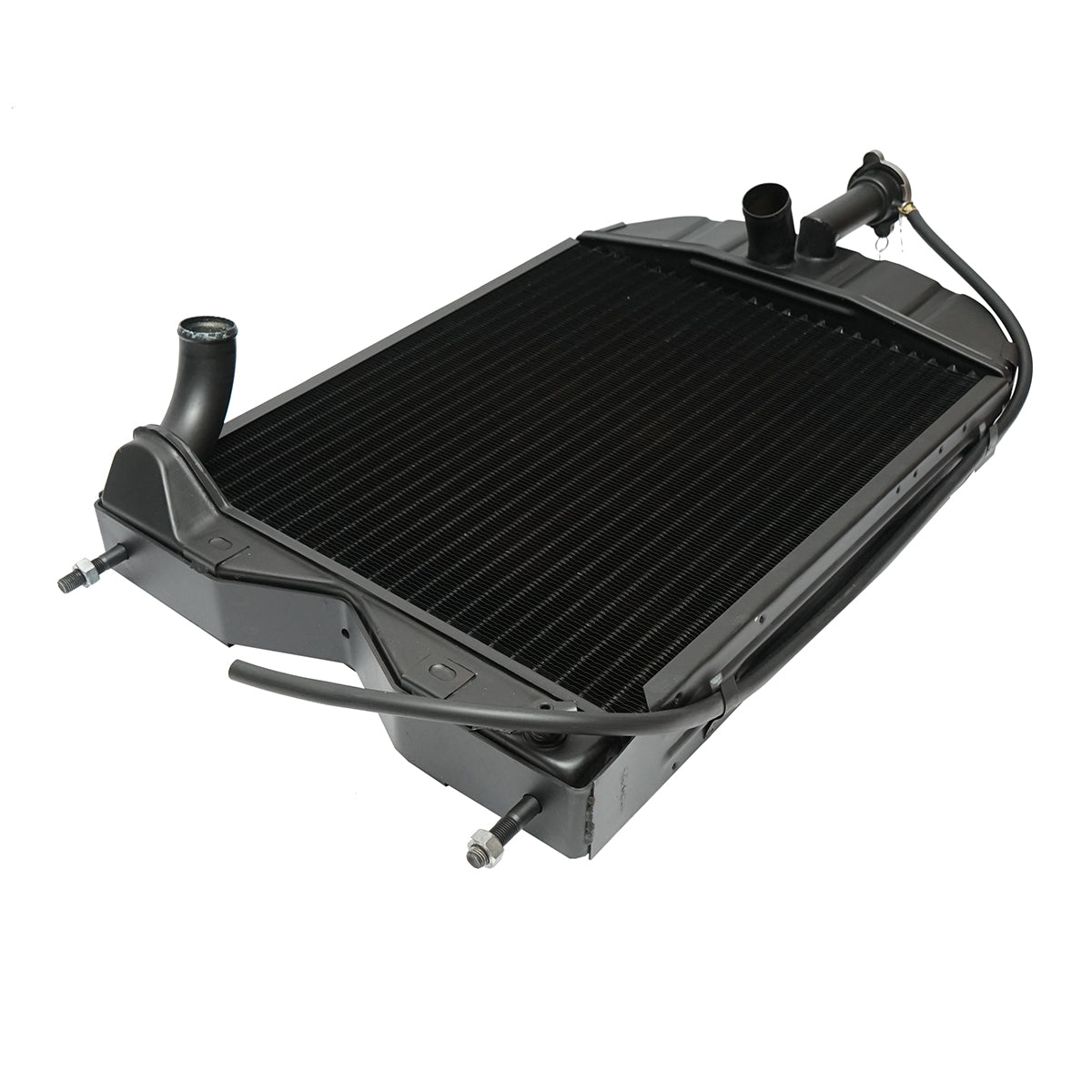 Radiatore raffreddamento acqua per Massey Ferguson serie 200 con motore Perkins – codici OEM 1672862M91, 1680547M92, 150-15, 1672861M93 - immagine 6