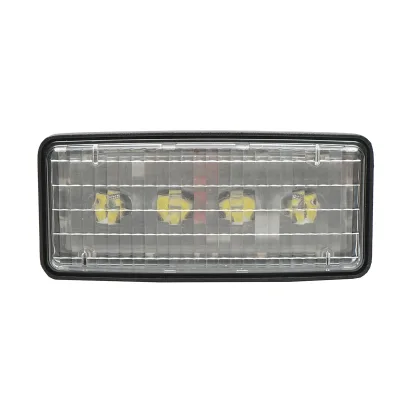 Proiettore LED rettangolare 140x60mm John Deere codice OEM RE37450, R161288, VPM3732, VLC6114