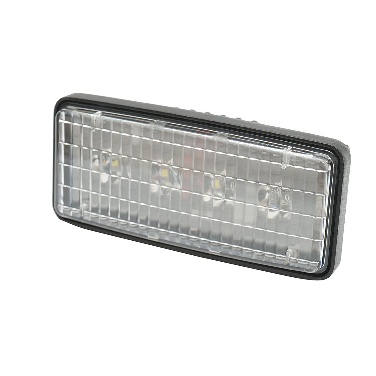 Proiettore LED rettangolare 140x60mm John Deere codice OEM RE37450, R161288, VPM3732, VLC6114 - immagine 2