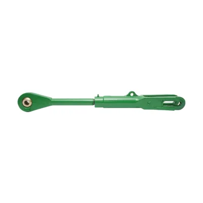 Tirante di sollevamento sinistro John Deere con testa sferica 20 mm – codici OEM AL200837, AL200839, RE206267