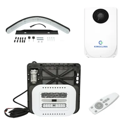 Climatizzatore fisso per veicoli e macchinari industriali AC universale 12V, 2200W, 7600 BTU con telecomando