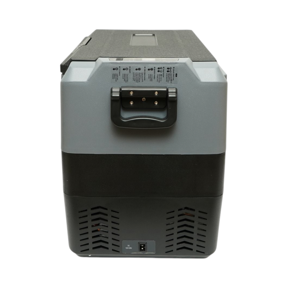 Frigorifero per auto 45L con compressore 12V-24V-220V, 60W, display LCD, doppia zona di raffreddamento, USB 630x390x490mm - immagine 5