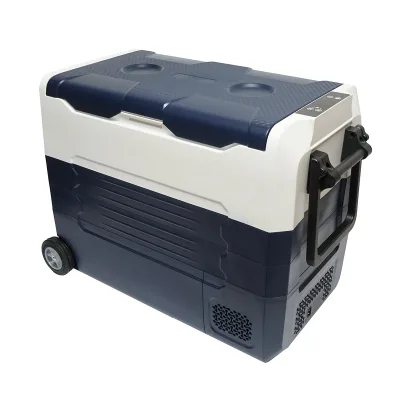 Frigorifero per auto 52L con compressore 12-24-220V, 45W tipo trolley 726x390x513mm