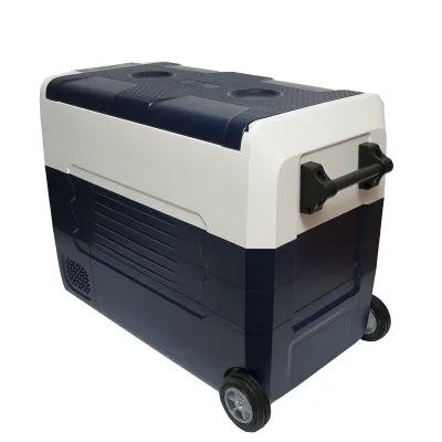 Frigorifero per auto 52L con compressore 12-24-220V, 45W tipo trolley 726x390x513mm - immagine 4