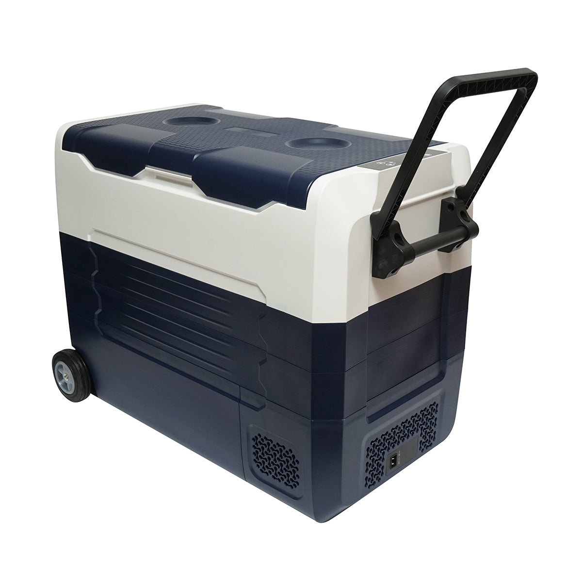 Frigorifero per auto 52L con compressore 12-24-220V, 45W tipo trolley 726x390x513mm - immagine 6