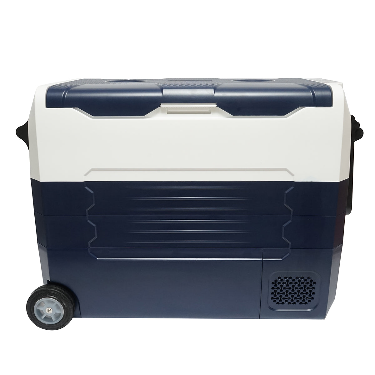 Frigorifero per auto 52L con compressore 12-24-220V, 45W tipo trolley 726x390x513mm - immagine 2