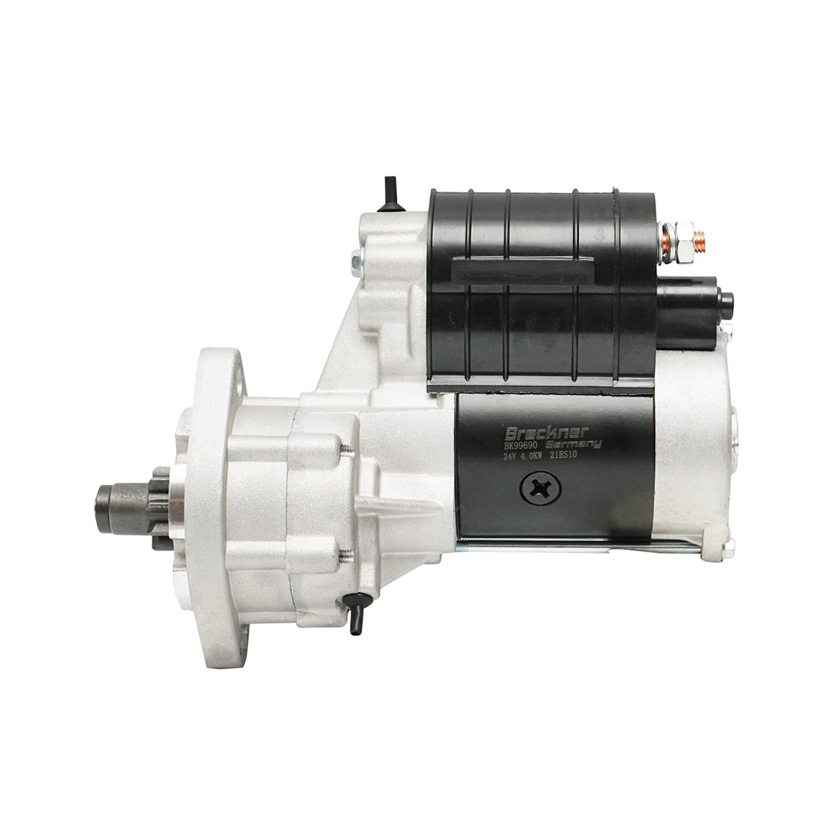 Motorino di avviamento 24V / 4 kW con pignone Bendix Z=9 per Fiat 314, 315, 411, 415, 441. Breckner Germany - immagine 2