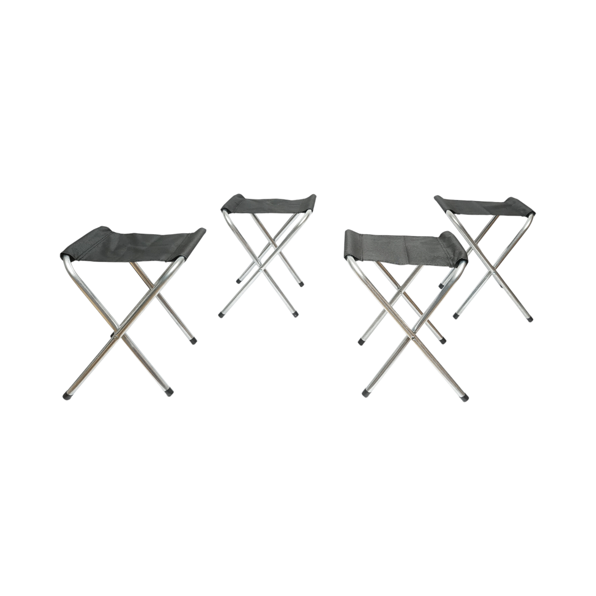 Set tavolo pieghevole da campeggio con 4 sedie in alluminio, portatile tipo valigia, regolabile in altezza, 120x60 cm. Breckner Germany - immagine 3