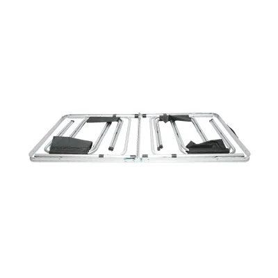 Set tavolo pieghevole da campeggio con 4 sedie in alluminio, portatile tipo valigia, regolabile in altezza, 120x60 cm. Breckner Germany - immagine 4
